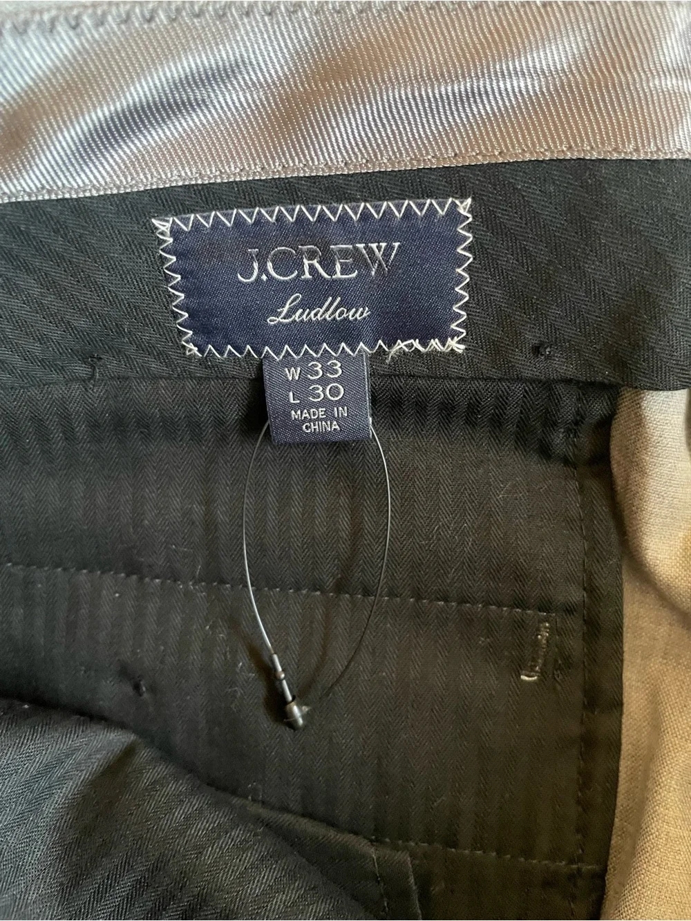 J. CREW Ludlow Slim-fit suit pant in Italian wool Geyser Gray Size 33 $250 43966